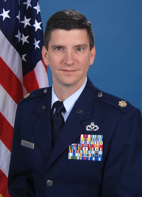 Tim Lockhart in U.S. Air Force service dress, retired Major